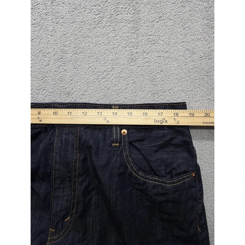 Levis 569 Jeans Mens Measured‎ 37x30 Dark Wash Blue Loose Straight Leg Relaxed